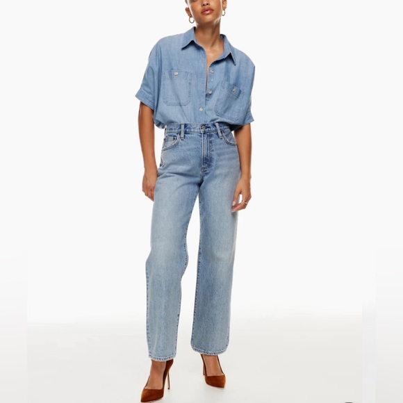 Marlo High Rise Loose Denim Forum Aritzia - Picture 6 of 6